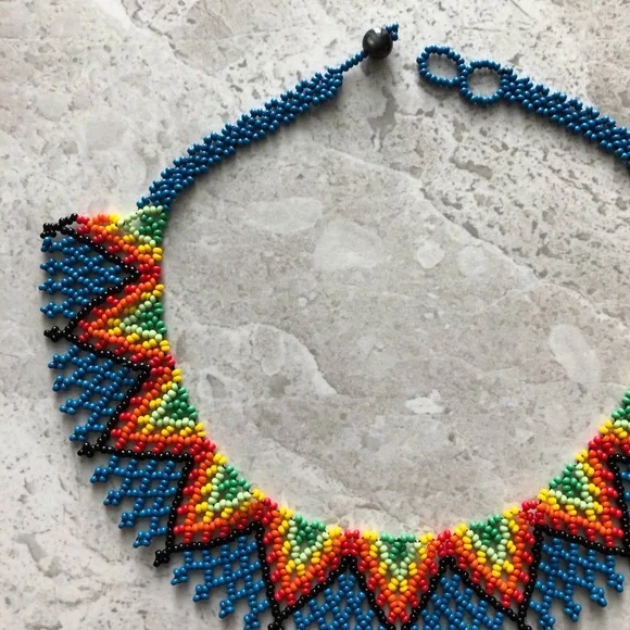 BEADS NECKLACE Handmade From Colombia - Picture 6 of 12